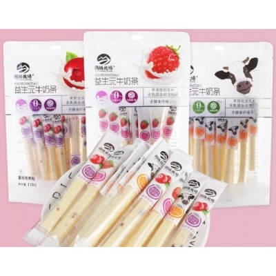 图腾牧场 内蒙古高钙奶条益生元118g独立包装儿童休闲零食奶制品