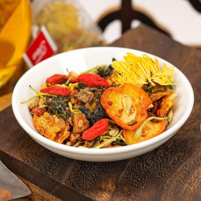 南京同仁堂菊花决明子茶 乐家老铺12味配料三角包花茶 养生茶厂家图2