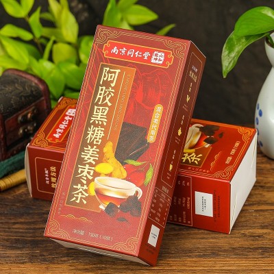 南京同仁堂阿胶黑糖姜枣茶 红糖姜枣枸杞茶玫瑰花红糖茶组合代发图2