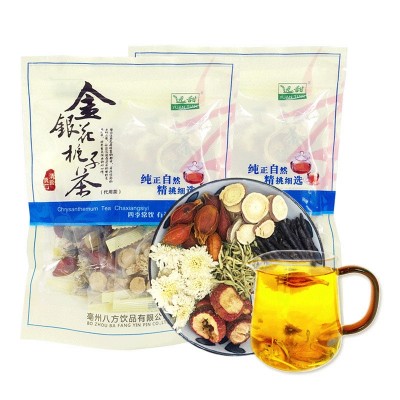金银花栀子茶袋装100克独立小包 一件代发 山楂甘草菊花八宝茶图5