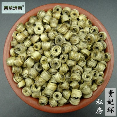 浓香茉莉花茶女儿环小贵妃环茉莉白玉环2023新茶耳环嫩芽双环茶叶图2
