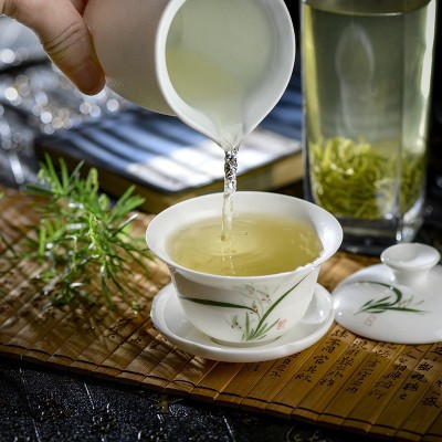 安诚源头供应碧螺春茶叶散装四川绿茶2022年新茶蒙顶山绿水批发图2
