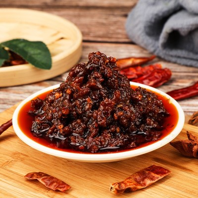 德政缘香辣牛肉酱商用5kg牛肉辣椒酱袋装拌饭炒菜调味辣椒酱批发