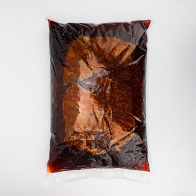 德政缘香辣牛肉酱商用5kg牛肉辣椒酱袋装拌饭炒菜调味辣椒酱批发图2