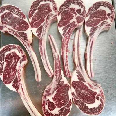 澳洲无生长促进剂原切批发牛肉558厂谷饲安格斯M3+战斧牛排烤肉图2
