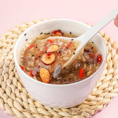 奇亚籽坚果藕粉银耳红枣藕粉羹罐装500g早餐冲调饱腹代餐粉可代发图2
