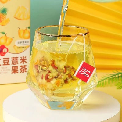 红豆薏米果茶红豆薏米仁雪梨苹果橘皮苦荞果干茶雪梨苹果红豆果茶图2