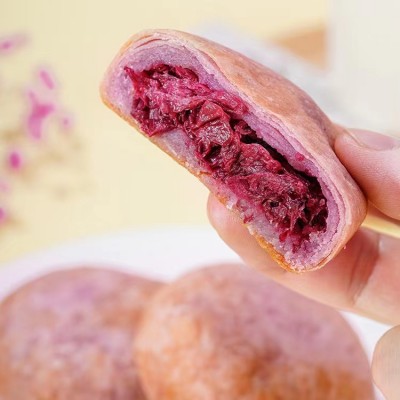 鲜花饼云南玫瑰鲜花饼 厂家批发盒装10枚传统糕点网红零食小吃图4