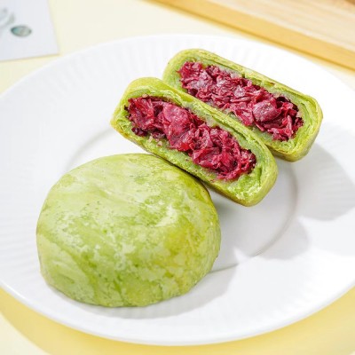 鲜花饼云南玫瑰鲜花饼 厂家批发盒装10枚传统糕点网红零食小吃图3