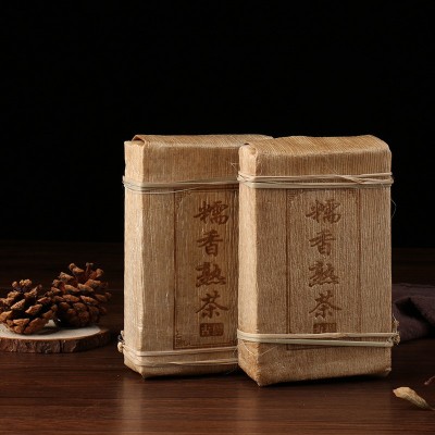 批发云南糯香熟茶砖茶 400g普洱砖茶 熟茶砖 糯香熟茶砖两片装图3