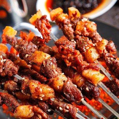 【加工定制】厂家直销内蒙羔羊肉串商用家用户外半成品烧烤食材图3