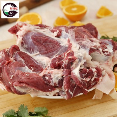 去骨带皮羊腿肉 大羊腿包肉 无骨羊腿肉 冷冻鲜羊肉烧烤食材批发图3