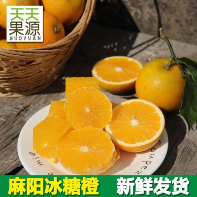 产地货源湖南麻阳冰糖橙5斤整箱 纯甜手剥橙子应季水果批发非褚橙