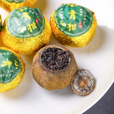普洱茶正宗新会小青柑批发宫廷熟普茶生晒小青桔茶散装可礼盒包装图3