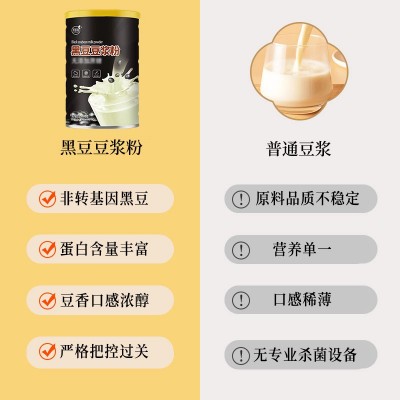 黑豆豆浆 500g/罐 黑豆打豆浆早餐粥 代餐粉冲饮即食图4