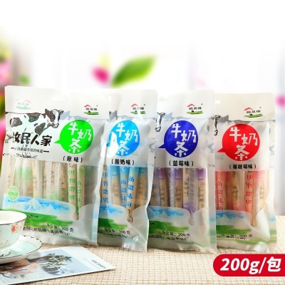 新疆牛奶条混合口味儿童零食小吃批发独立包装包邮200克图2