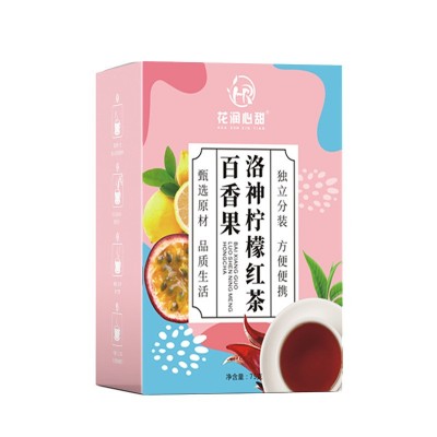 百香果洛神柠檬红茶春夏水果茶金桔百香果巴西果茶冻干冷泡花果茶图5