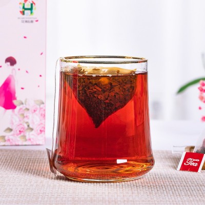 玫瑰红茶女人茶盒装袋泡茶三角包玫瑰花干组合茶包秋季花果茶图4