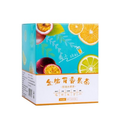 金桔柠檬百香果茶90g厂家批发分销网红冷泡冻干水果茶组合 花果茶图5