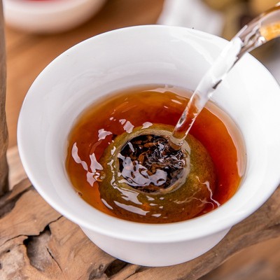 新会小青柑普洱茶礼品送礼过年茶叶礼盒装宫廷云南普洱熟茶 柑普茶图2