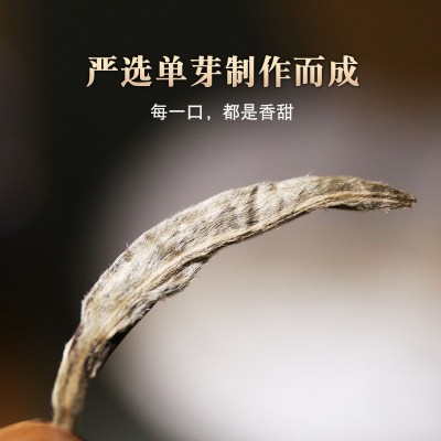 云南大白茶白毫银针茶饼景谷月光白大白豪银针纯芽头春古树生茶图4