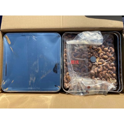 新籽盐焗带皮腰果A180 紫皮腰果 虎皮腰果 散装 2桶x10KG图3