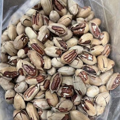 爆壳碧根果整箱4.9KG/箱 散装长寿果炒货批发图3