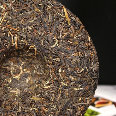 滇湘茶业 厂家源头货源云南普洱生茶饼 隐山普洱茶饼357g七子饼茶图3