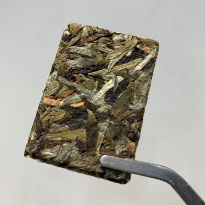 陈皮银针小方片紧压茶福鼎的白毫银针新会陈皮1片1泡源头厂家批发图3