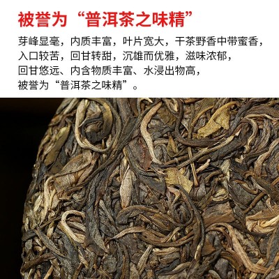 云南临沧茶区大雪山七子饼茶生普纯料普洱生茶饼357g批发图3