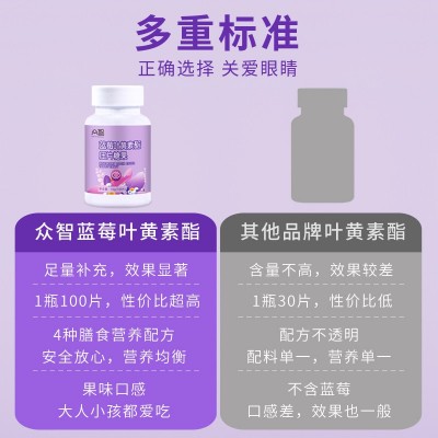 众智蓝莓叶黄素酯压片糖果糖果蓝莓植物一件代发分销急速发货图3