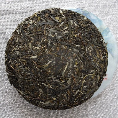 云南普洱茶勐海茶叶生茶 普洱 布朗山生饼生普357克 云南七子饼茶图2