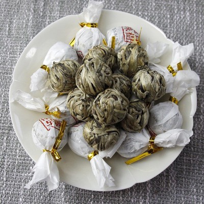 云南古树白茶龙珠批发 景谷白毫银针龙珠散装 单芽月光白 毫大白芽