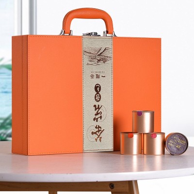望江南 武夷岩茶大红袍红茶铝罐装皮盒礼品茶茶 爆款直播 代发批发