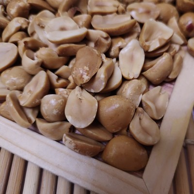 厂家直供烤熟磨酱米 麻汁花生酱花生奶熟花生瓣 批发原味熟花生米图4
