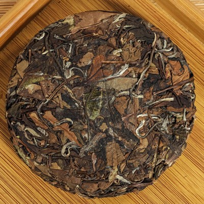 2015福鼎老白茶回甘寿眉饼 陈香紧压白茶饼干350g 厂家批发图2