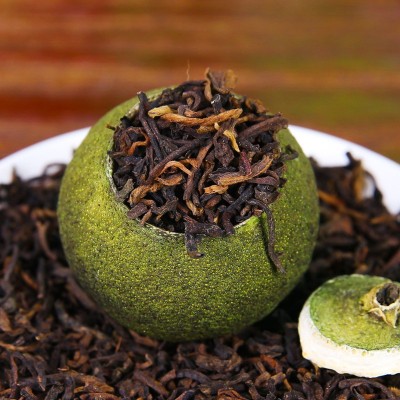 强韵新会小青柑茶叶云南普洱茶柑普茶新会熟茶天马小青柑罐装批发图3