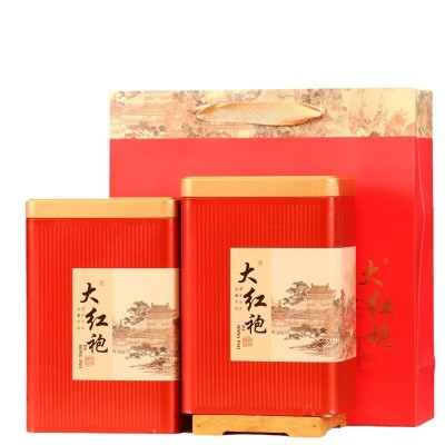 新茶肉桂大红袍茶叶浓香型武夷岩茶高山乌龙茶250g罐装礼盒装批发图4