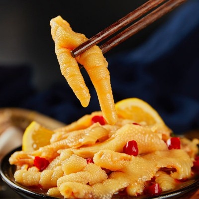 甄味尚酸辣无骨鸡爪批发200g蒜香柠檬凤爪网红零食休闲小吃即食图3