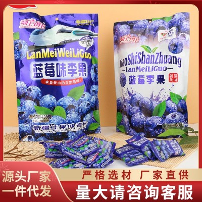 嚼士山庄网红零食水果干独立装蓝莓李果休闲零食蜜饯蓝莓干批发