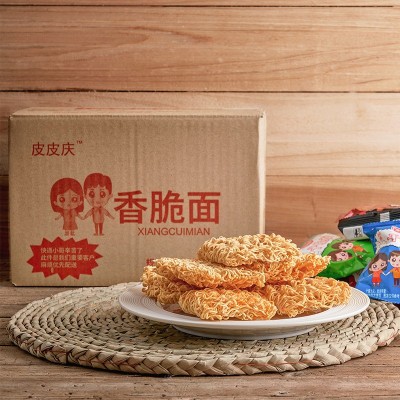 皮皮庆掌心脆干脆面网红解馋零食小吃休闲食品干吃面香脆整 箱批发图5