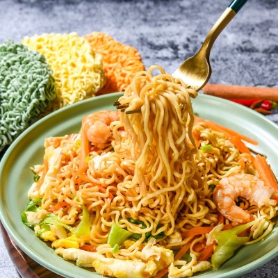 荞麦面非油炸方便面麻辣烫面条整箱蔬菜面鸡蛋面火锅面条大量批发图3