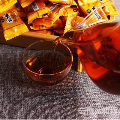 批发云南普洱茶 糯米香玉饼熟沱 普洱熟茶糯香小玉饼糖果包装图3