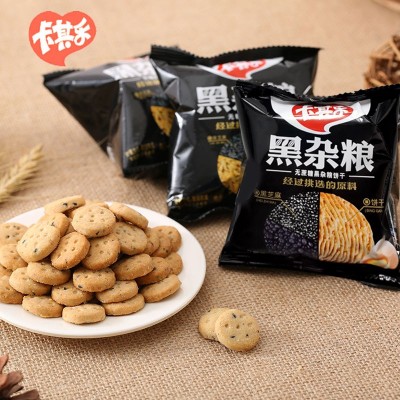 厂家直供卡其乐饼干代餐302g批发礼盒整箱小吃休闲零食黑杂粮饼干图4