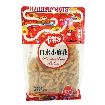 卡其乐口水小麻花260g网红爆款多口味麻花批发零售办公室休闲零食图5