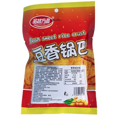 品味方圆豆香锅巴32g*200袋休闲零食囤货零食追剧锅巴办公室食品图5