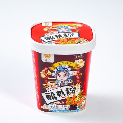 【一件代发】潘幺妹桶装便携酸辣粉川渝味道重庆特产速食酸辣粉图5