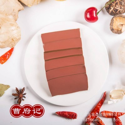 曹府记嫩鸭血粉丝汤麻辣烫食材餐饮专用盒装批发300g厂家直发图2