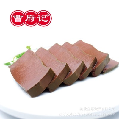 曹府记嫩鸭血粉丝汤麻辣烫食材餐饮专用盒装批发300g厂家直发图3