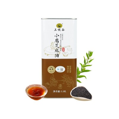 上悦谷头道压榨芝麻油低温压榨小磨一级健康食用油罐装1.8L茶籽油图5